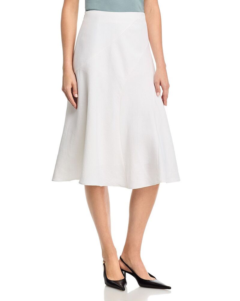 ボス レディース ボトムスカート BOSS Vicena Flared Skirt Bright White ホワイト