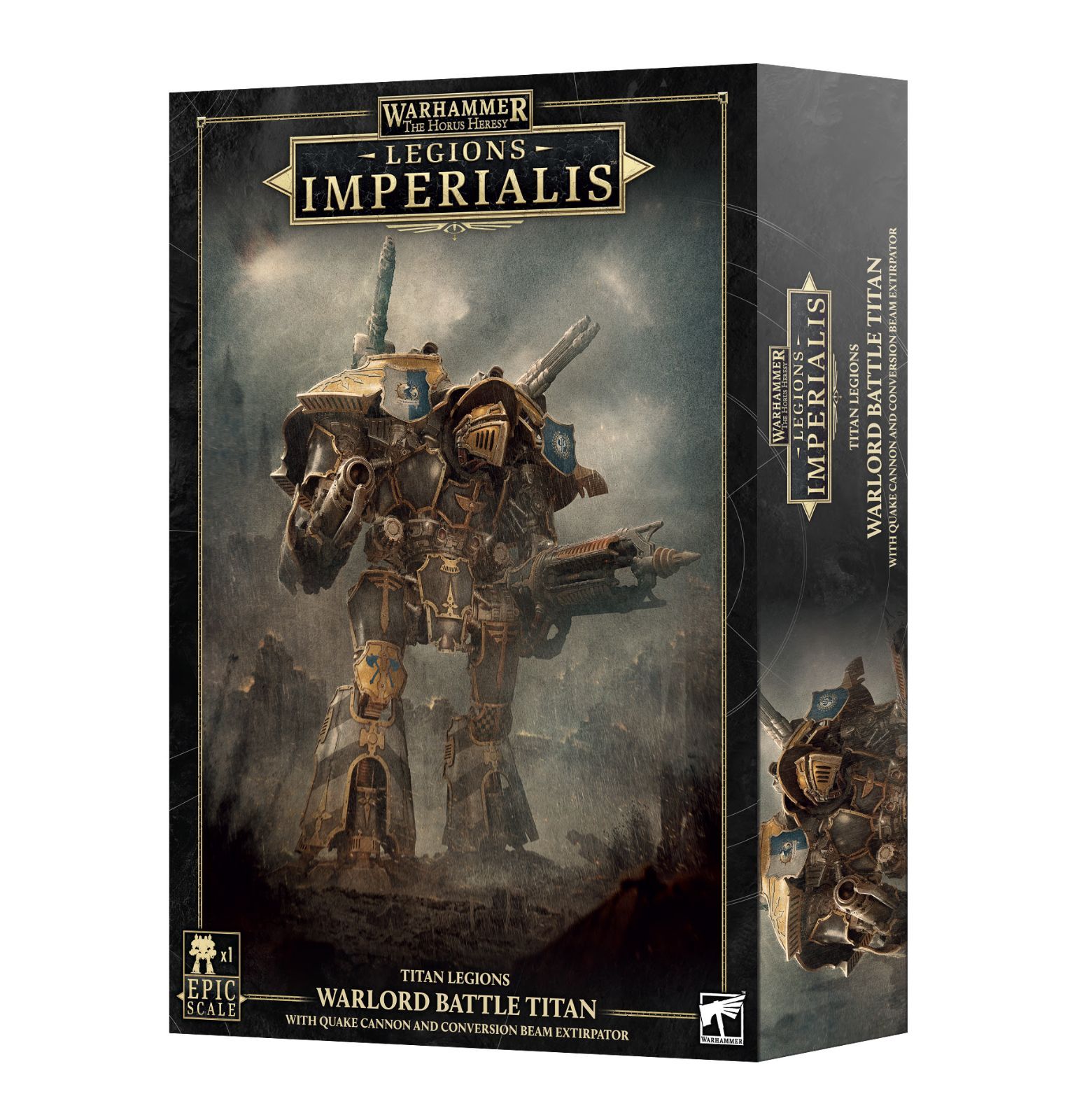 【事前予約20%OFF】【ウォーハンマー】レギオン・インペリアリス：ウォーロード・タイタン（クエイクキャノン＆コンバージョン・ビームエクスターペーター装備）