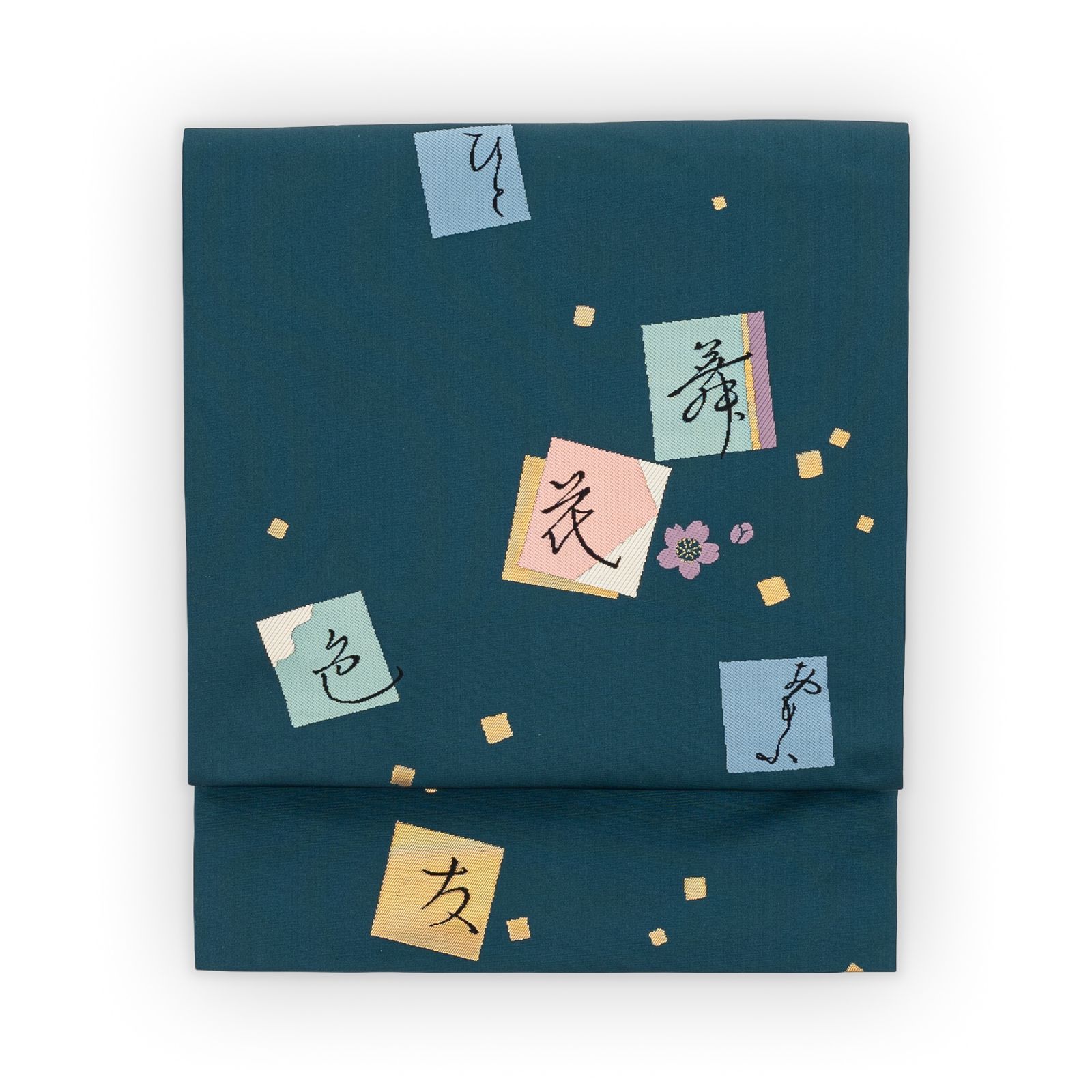文字色紙模様