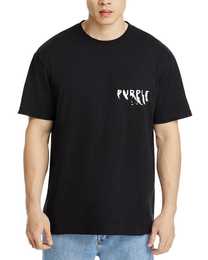 パープルブランド メンズ トップス Tシャツ ロゴ Purple Brandouble Logo Tee Black ブラック 29,770円
