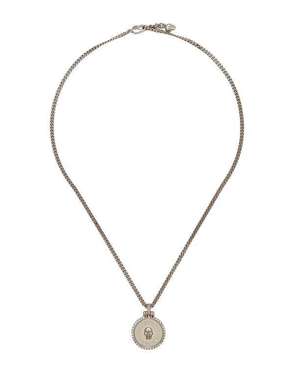 マックイーン レディース アクセサリー ネックレス・チョーカー・ペンダントトップ MCQUEEN Silver シルバー