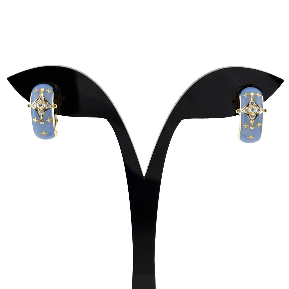 FABERGE ファベルジェ YG イエローゴールド メレダイヤ イヤリング K18 ダイヤモンド レディース 【中古】 178,500円