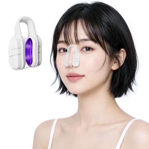 鼻用美顔器 ノーズクリップ EMS美鼻器【美容専門家監修】 鼻筋トレーナー 低周波パルス 5段階調整 Type-C充電式 軽量 15分自動オフ 鼻を高く 小さく 男女兼用 (ホワイト)pms 147b8687