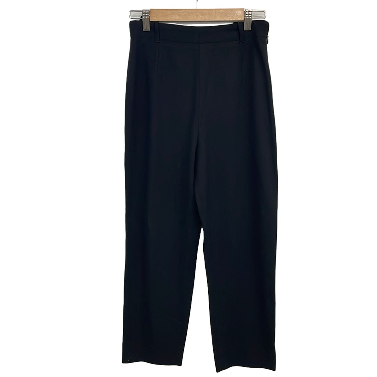 HERMES(エルメス) パンツ サイズ40 M レディース - 黒 ウールカルゼ/フルレングス ウール 18,825円