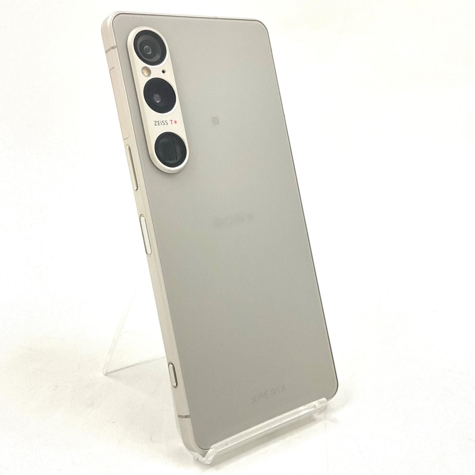 【全額返金保証】【最速発送】Sony Xperia 1 VI 256GB プラチナシルバー docomo SIMフリー SO-51E 白ロム 美品 動作確認済
