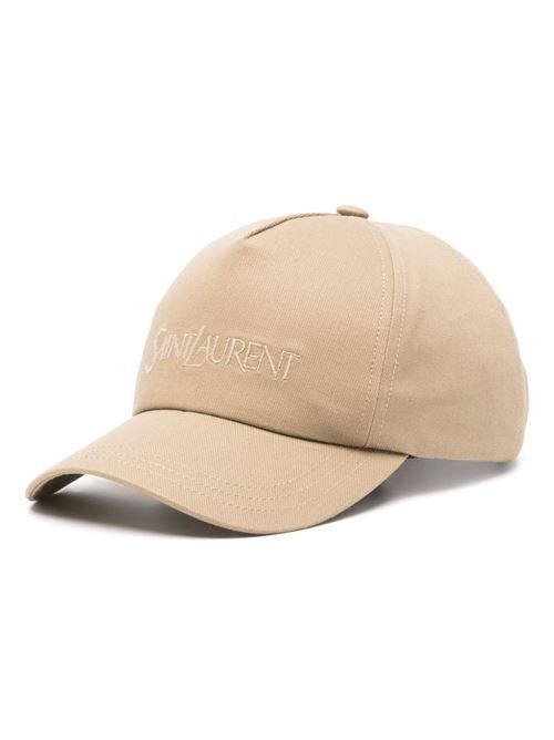 SAINT LAURENT ロゴ コットン ベースボール キャップ 送料無料 47,010円