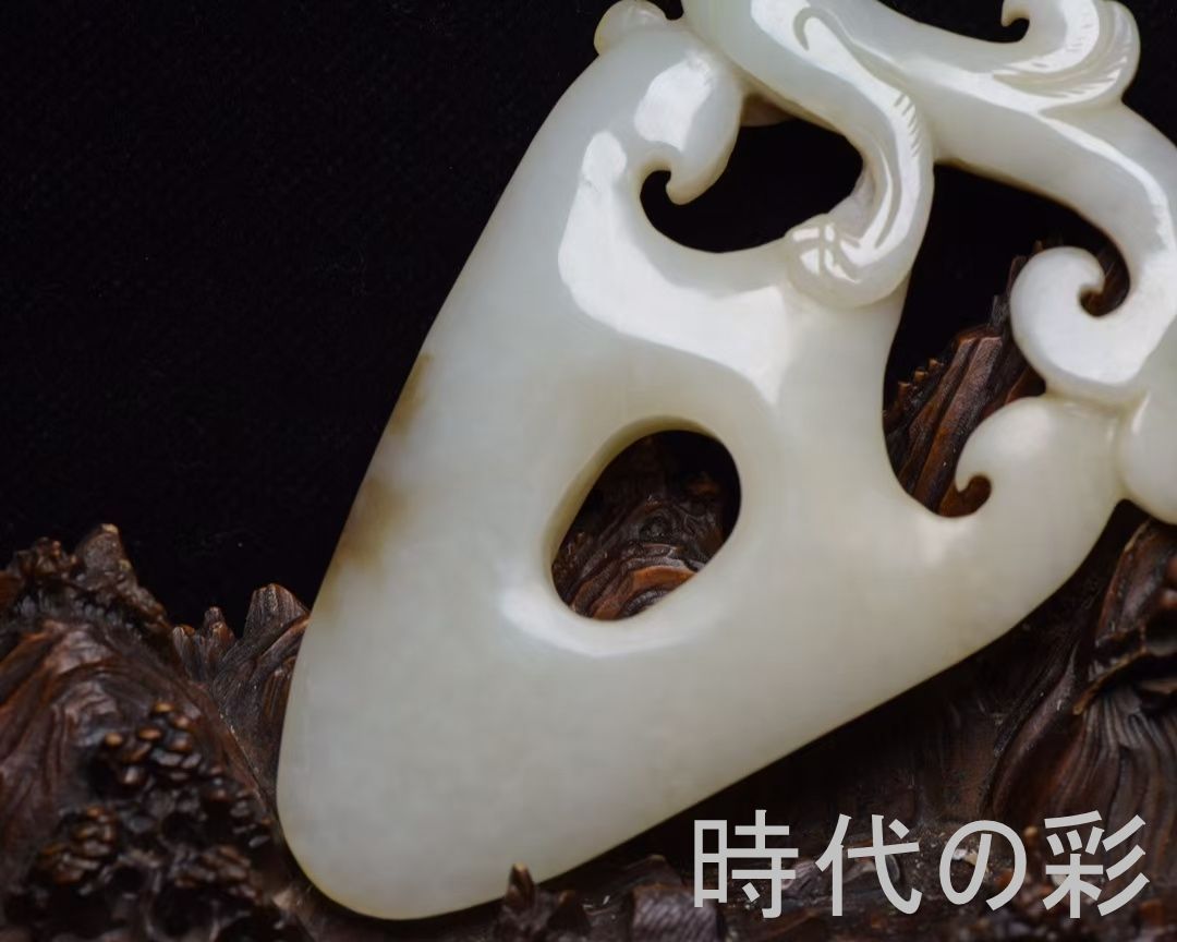 和田玉 鳳凰】鳳凰文 玉佩 玉器 中国古美術 玉彫刻 吉祥文