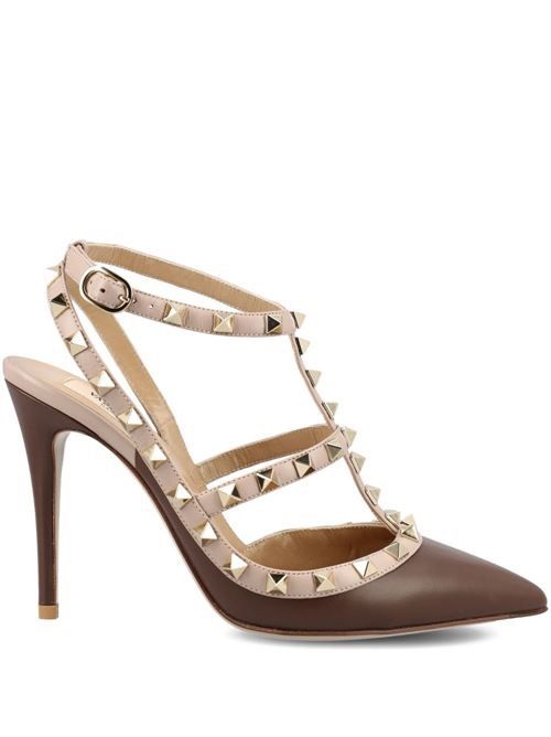 VALENTINO GARAVANI ロックスタッド レザー パンプス 送料無料