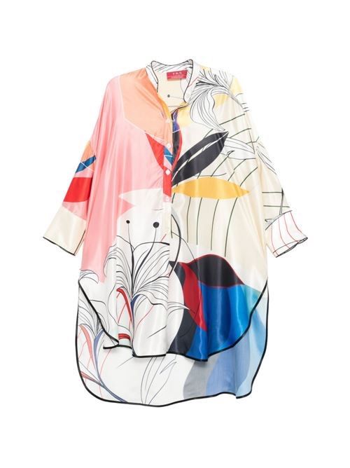 FOR RESTLESS SLEEPERS プリントシルクドレス 送料無料