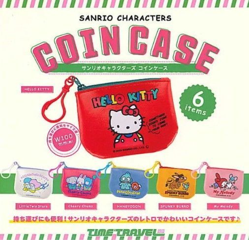 Sanrio Characters Coin Case Complete Set of 6 Full Comp Gacha Gacha Capsule Toy Ken Elephant