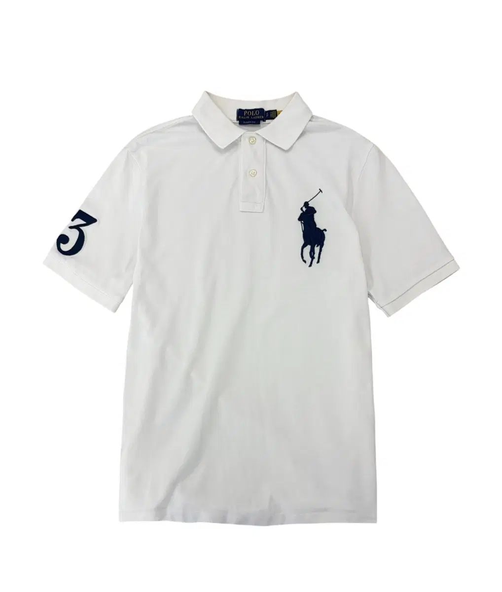 POLO ビックポニー ピケTシャツ 半袖 白 (S)
