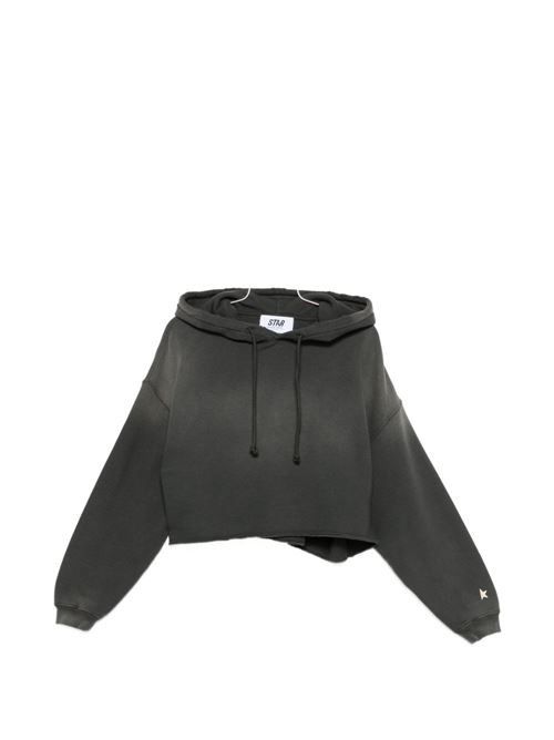 GOLDEN GOOSE コットン クロップド フーディ 送料無料
