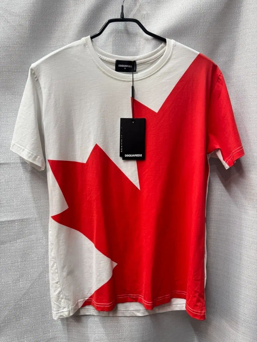 新品) DSQUARED2 ディースクエアード2 キャナディアン ブラザーズ 紅葉 半袖Tシャツ M(M) ユニセックス