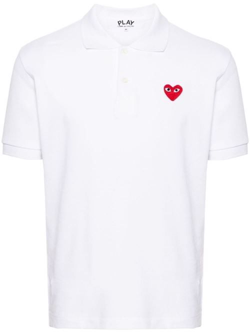 COMME DES GARÇONS PLAY コットン ポロシャツ 送料無料
