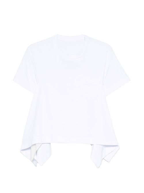 SACAI コットン Tシャツ 送料無料