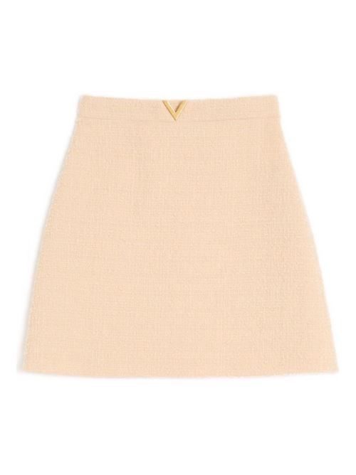 VALENTINO VLOGO シグネチャー ウール スカート 送料無料