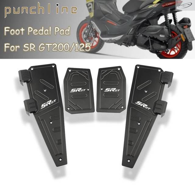 SR GT200 GT 200 SR GT125 GT 125 2022-2023 Footrest Non slip foot pedal pad Footboard Step Footpad