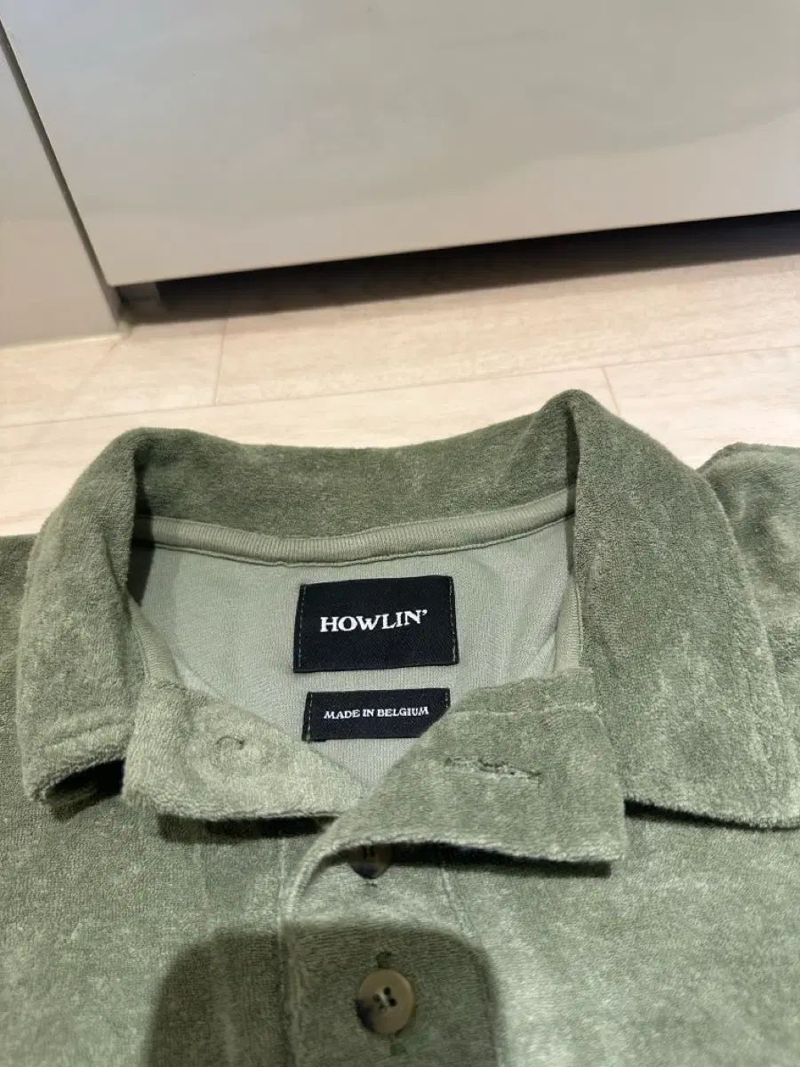 ハウリン フレンチテリー 半袖 カラーTシャツ グリーン M 出品