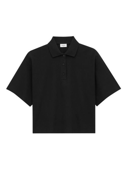 SAINT LAURENT オーバーサイズ コットン ポロシャツ 送料無料 60,005円