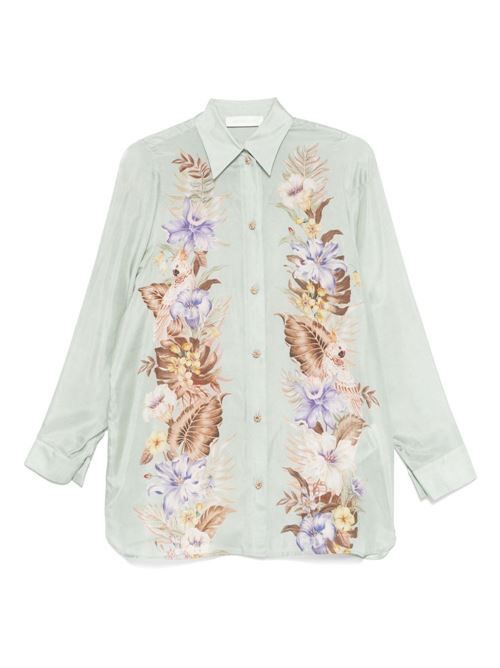 ZIMMERMANN COCO プリント シルク シャツ 送料無料