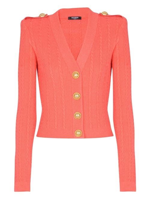 BALMAIN Vネックカーディガン 送料無料