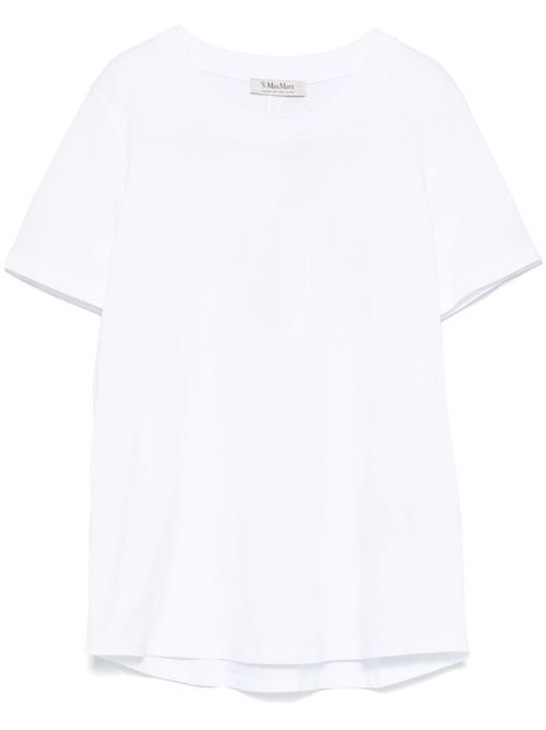 S MAX MARA ロゴ コットン Tシャツ 送料無料