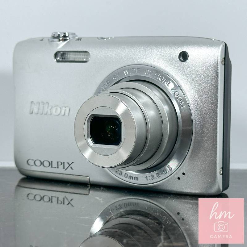 니콘 쿨픽스 S2900 실버 2005 메가픽셀 옵티컬 5배 줌 와이드 앵글 26mm 니코르 렌즈 얇은 19.8mm 컴팩트 디지털 카메라 니콘 쿨픽스