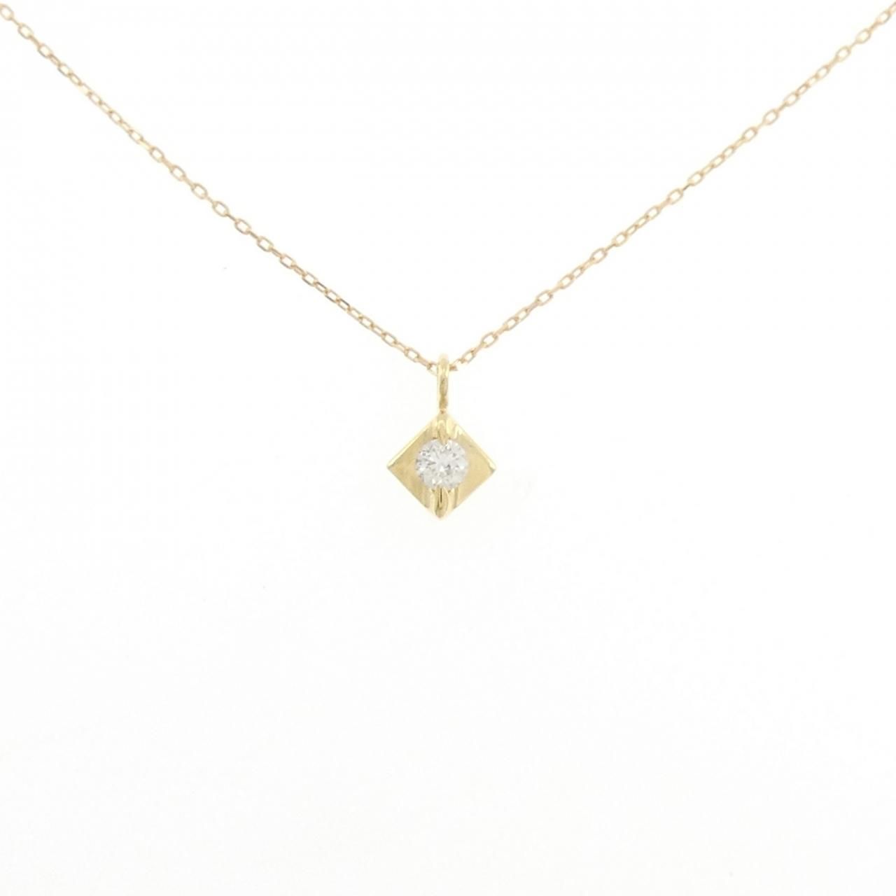 K18YG ダイヤモンド ネックレス 0.08CT