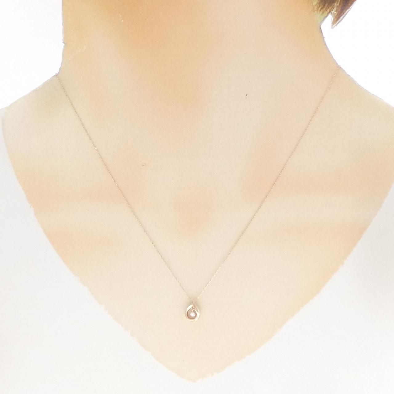 K10PG ダイヤモンド ネックレス 0.03CT