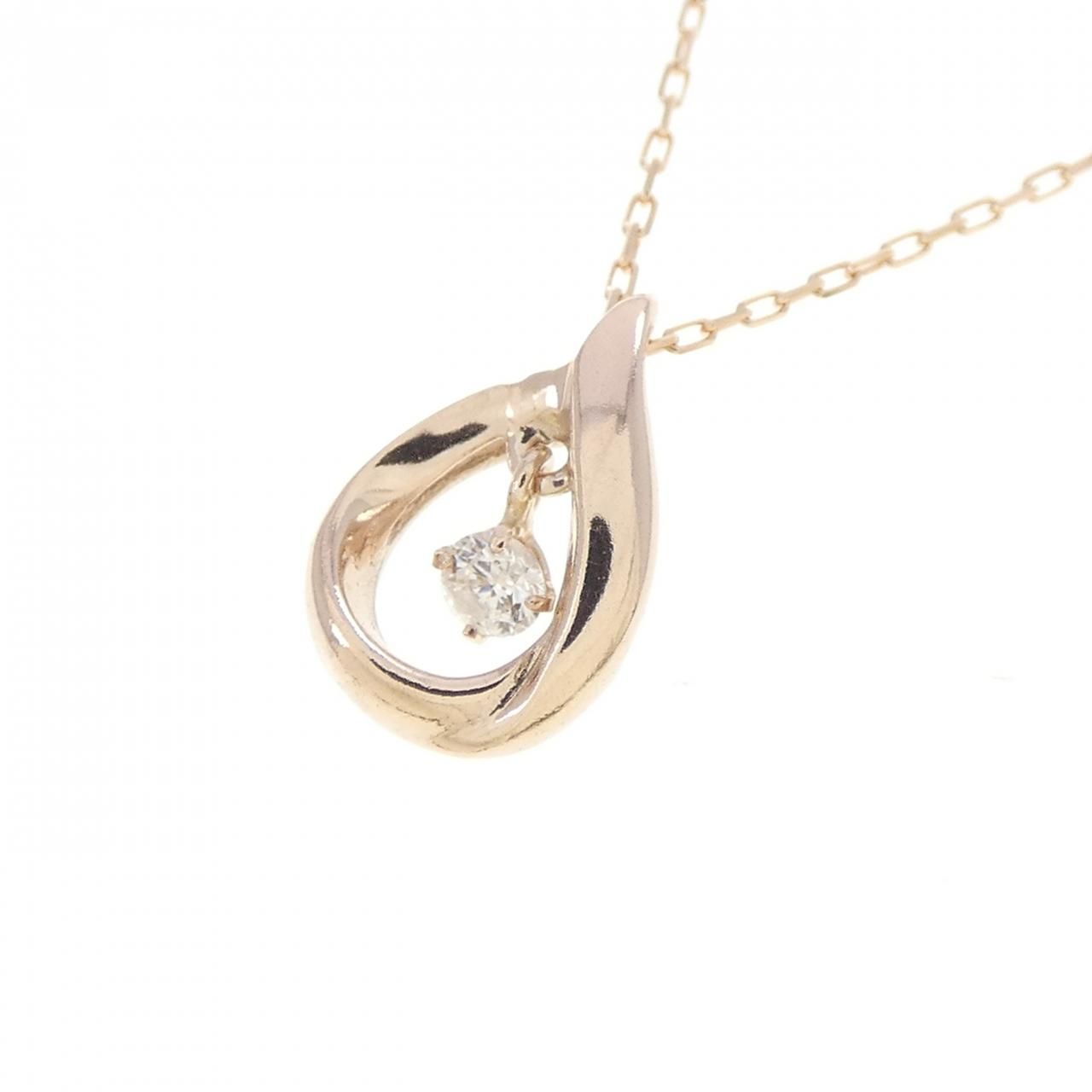 K10PG ダイヤモンド ネックレス 0.03CT