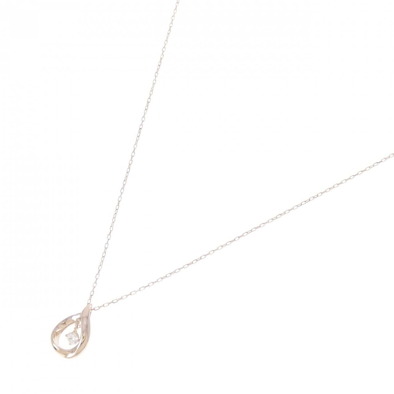 K10PG ダイヤモンド ネックレス 0.03CT