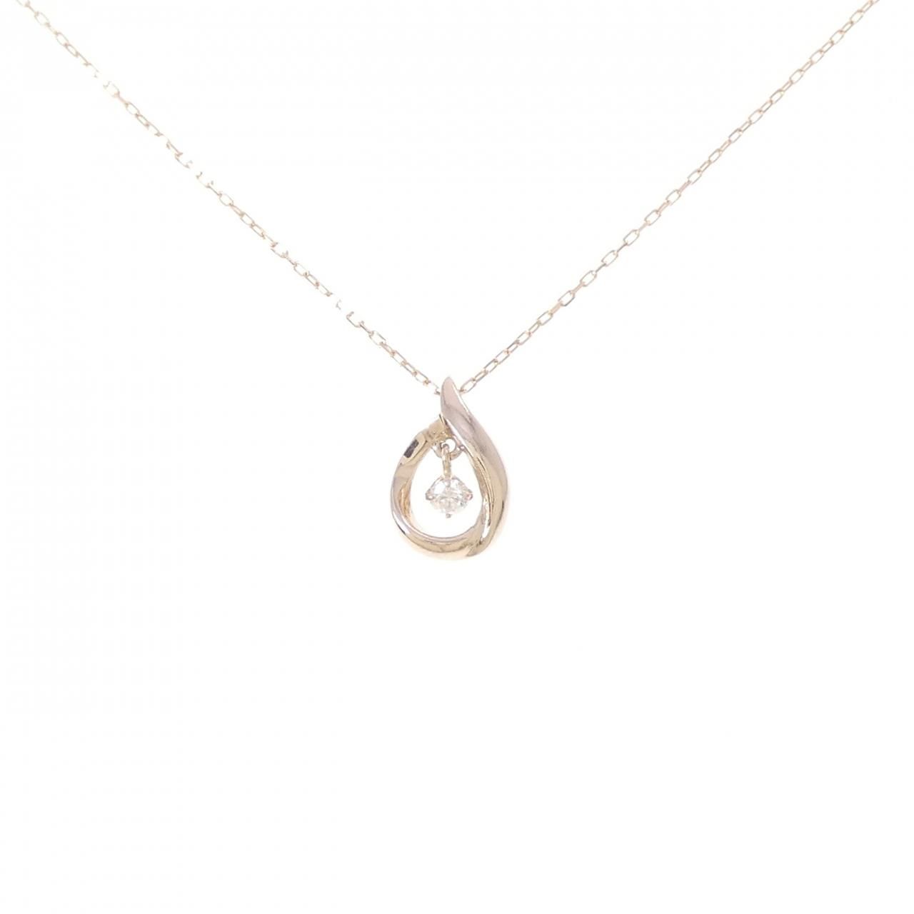 K10PG ダイヤモンド ネックレス 0.03CT
