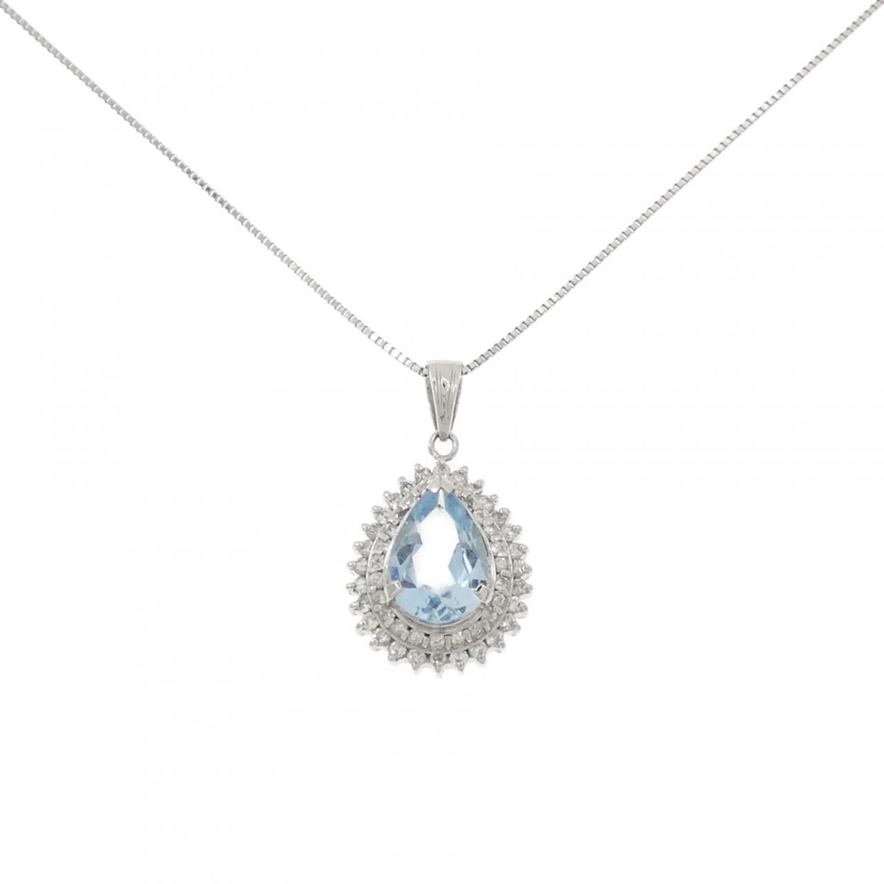PT900/PT850 アクアマリン ネックレス 1.48CT