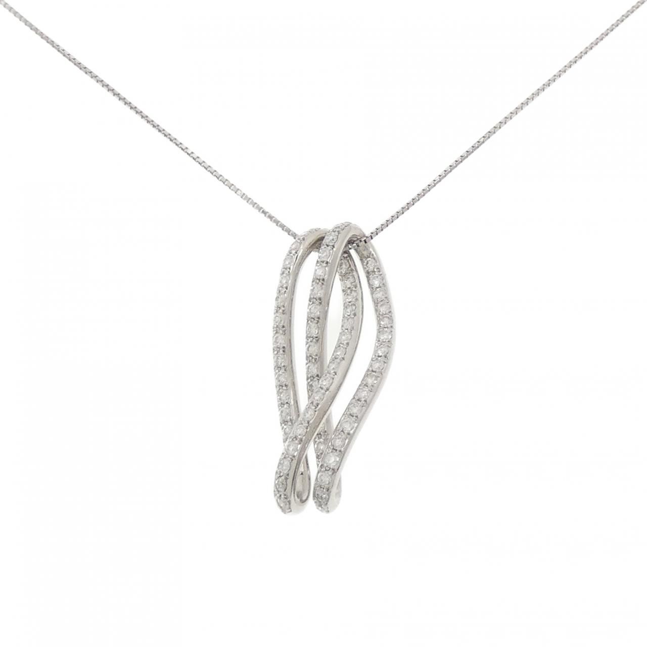 PT900/PT850 ダイヤモンド ネックレス 1.04CT