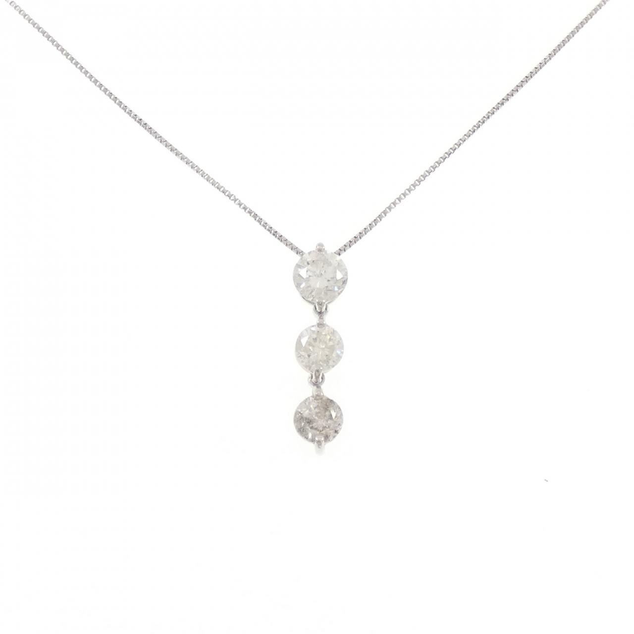 PT900/PT850 ダイヤモンド ネックレス 1.04CT
