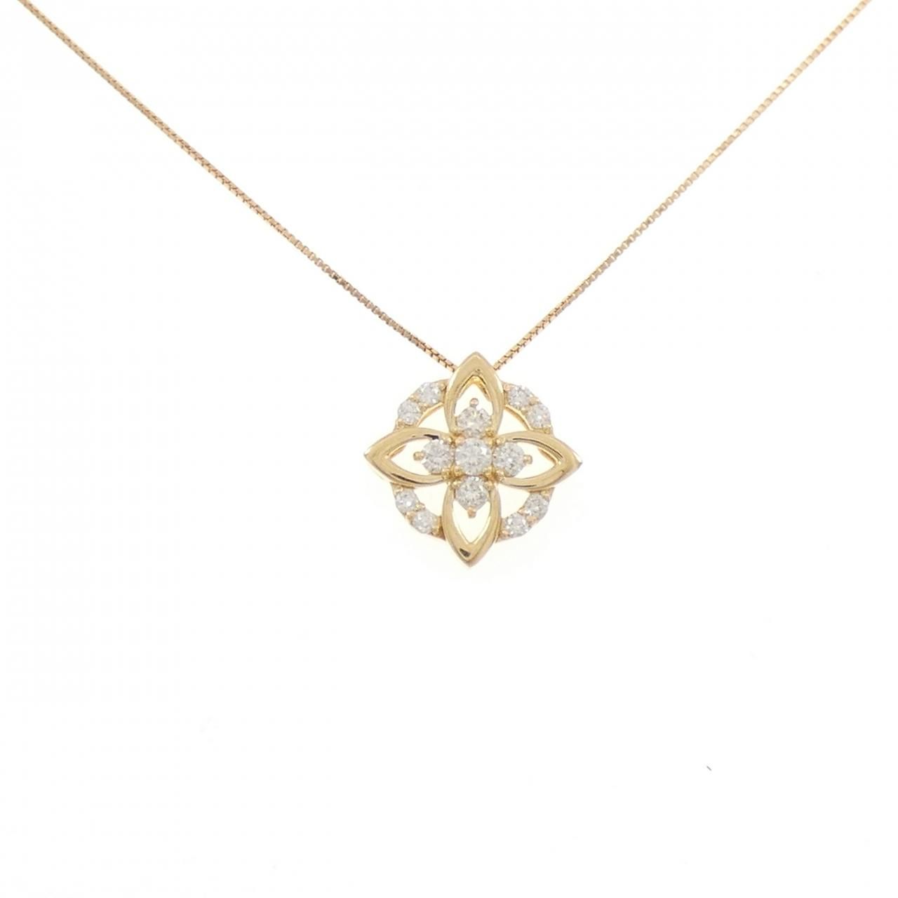 K18YG ダイヤモンド ネックレス 0.25CT