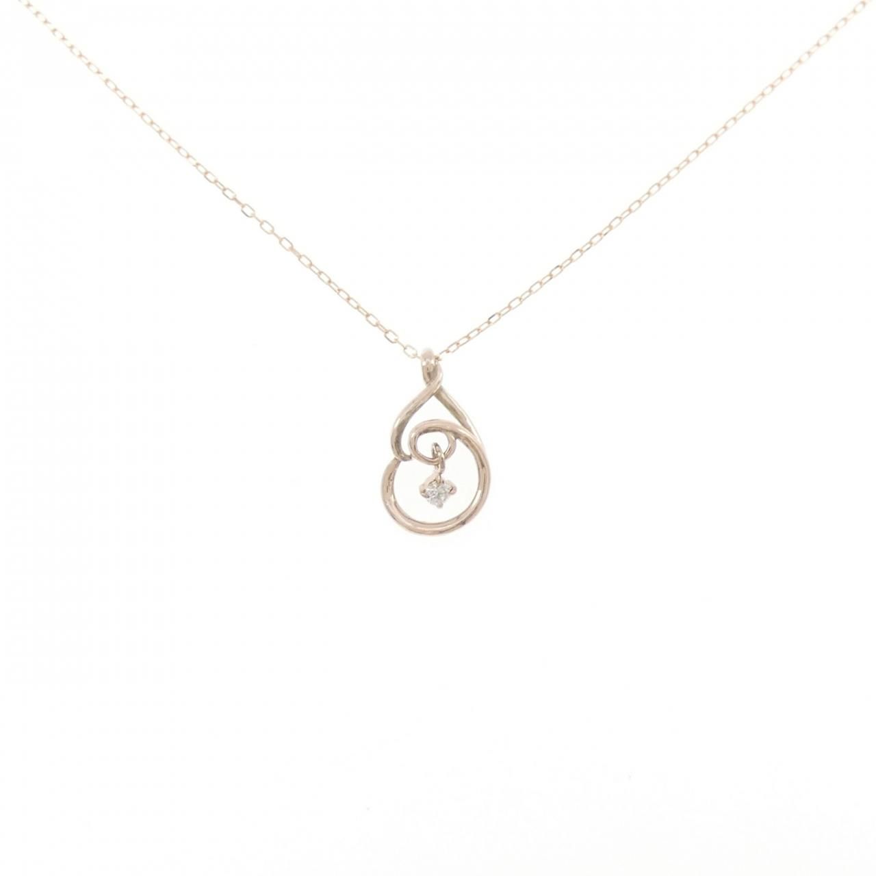 K10PG ダイヤモンド ネックレス 0.03CT