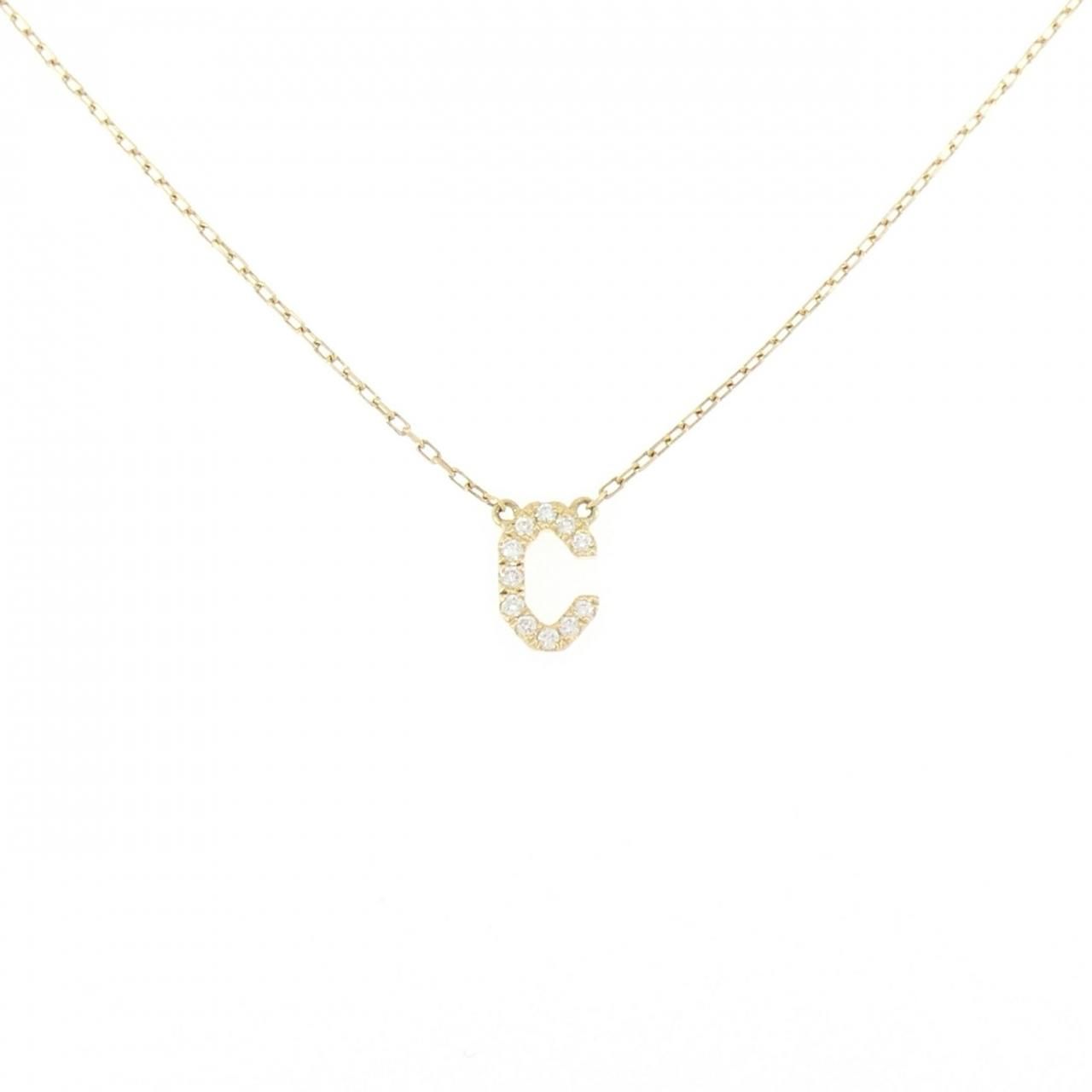 アーカー イニシャル ネックレス 0.05CT