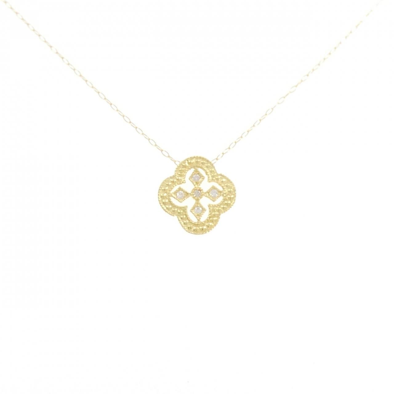 K18YG ダイヤモンド ネックレス 0.03CT