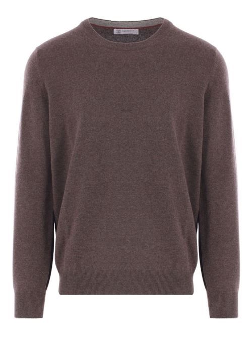 BRUNELLO CUCINELLI カシミアクルーネックセーター 送料無料