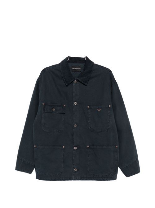 EMPORIO ARMANI コットン キャバン コート 送料無料