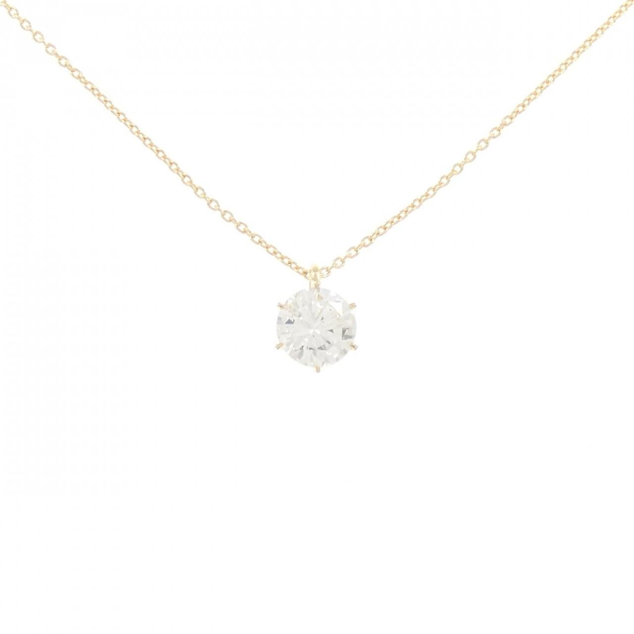 【リメイク】K18YG ダイヤモンド ネックレス 1.076CT H SI1 VG