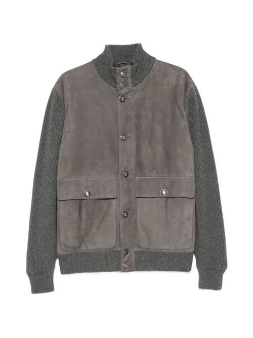 BRUNELLO CUCINELLI パッド入りレザージャケット 送料無料