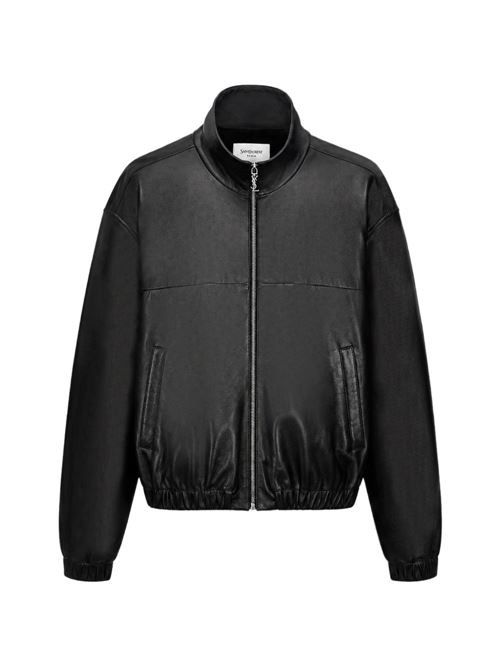 SAINT LAURENT レザー ボンバー ジャケット 送料無料