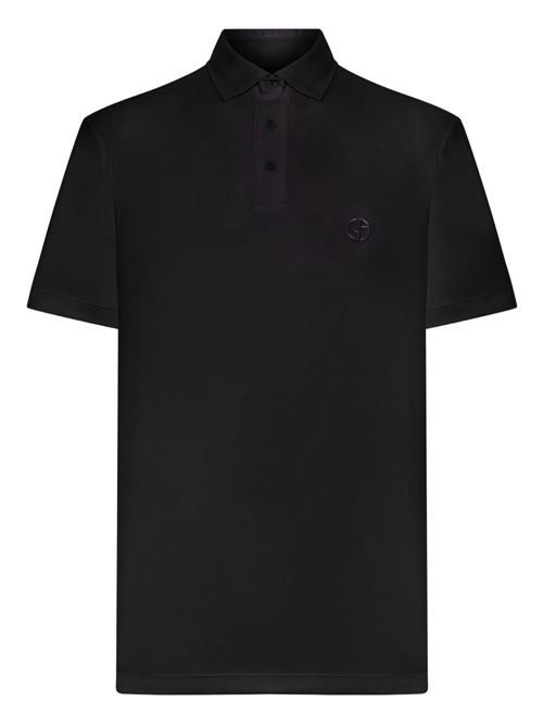 GIORGIO ARMANI インターロックコットンポロシャツ 送料無料