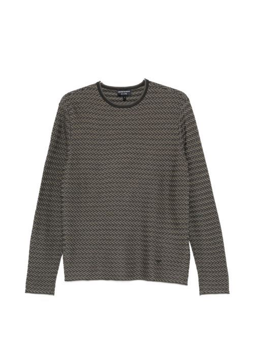 EMPORIO ARMANI ウール クルーネック セーター 送料無料