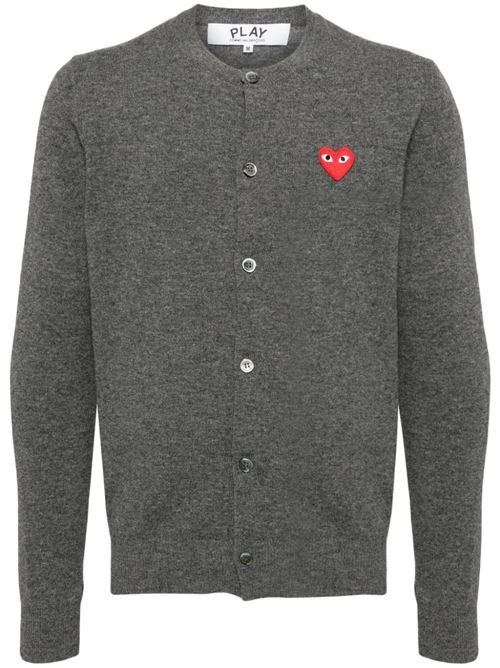 COMME DES GARÇONS PLAY ウールカーディガン 送料無料