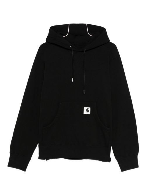 SACAI × CARHARTT WIP ロゴ コットン フーディ 送料無料