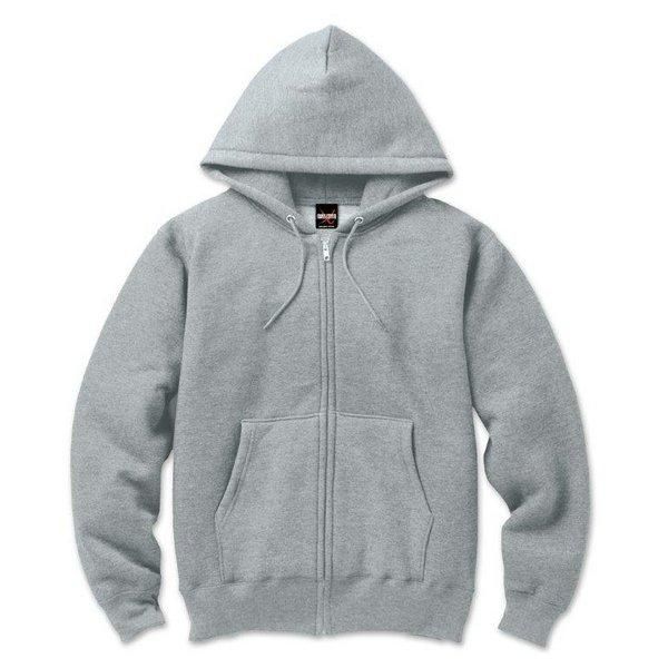 ds-裏起毛 フルジップ パーカー XXXLサイズ ヘザーグレー 12.5oz ヘビーウェイト 綿混 コットン混 保温力抜群 男女兼用 6,355円