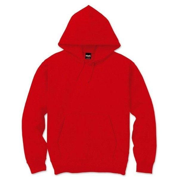 ds-裏起毛 プル パーカー XLサイズ レッド 12.5oz ヘビーウェイト 綿混 コットン混 保温力抜群 男女兼用 プルオーバー